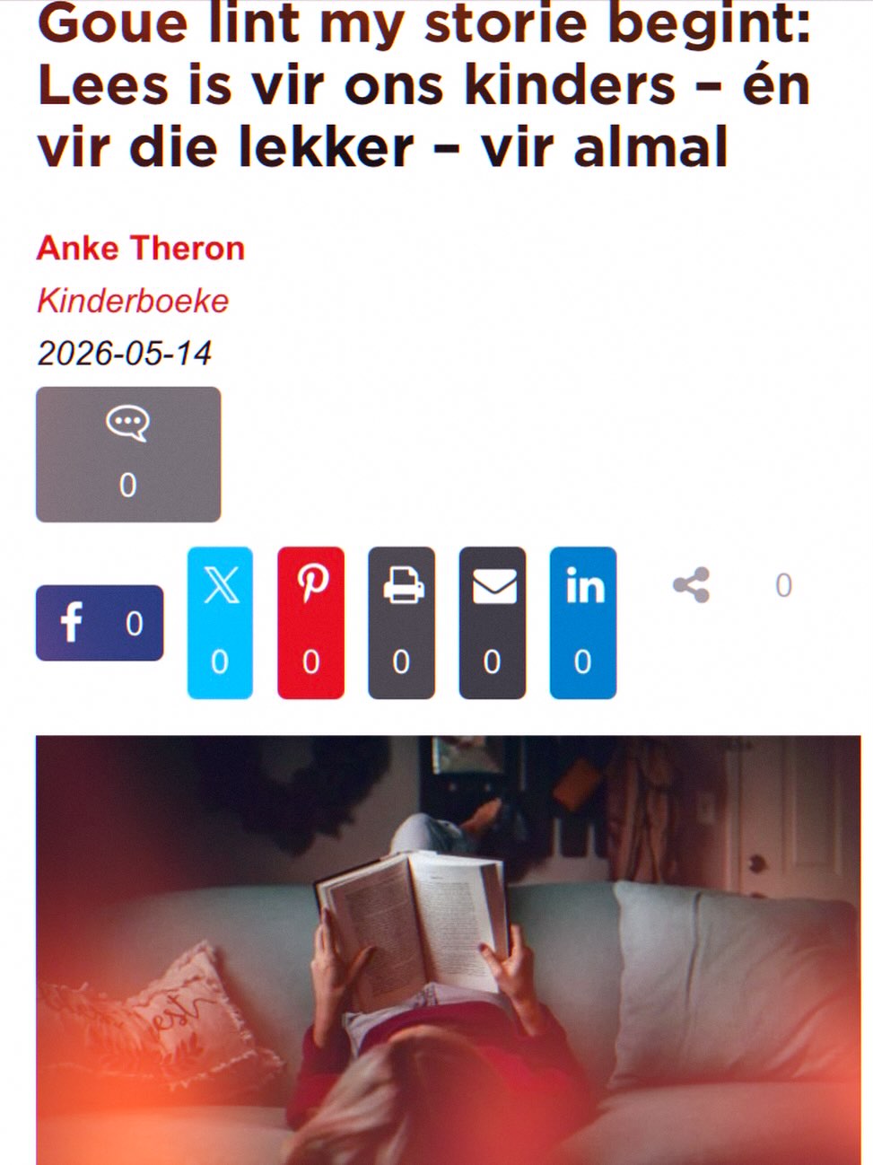 Dit ís nie dat ons kinders nie lees nie - dis omdat lees werk geword het. 📚 Maak lees lekker! 😜
