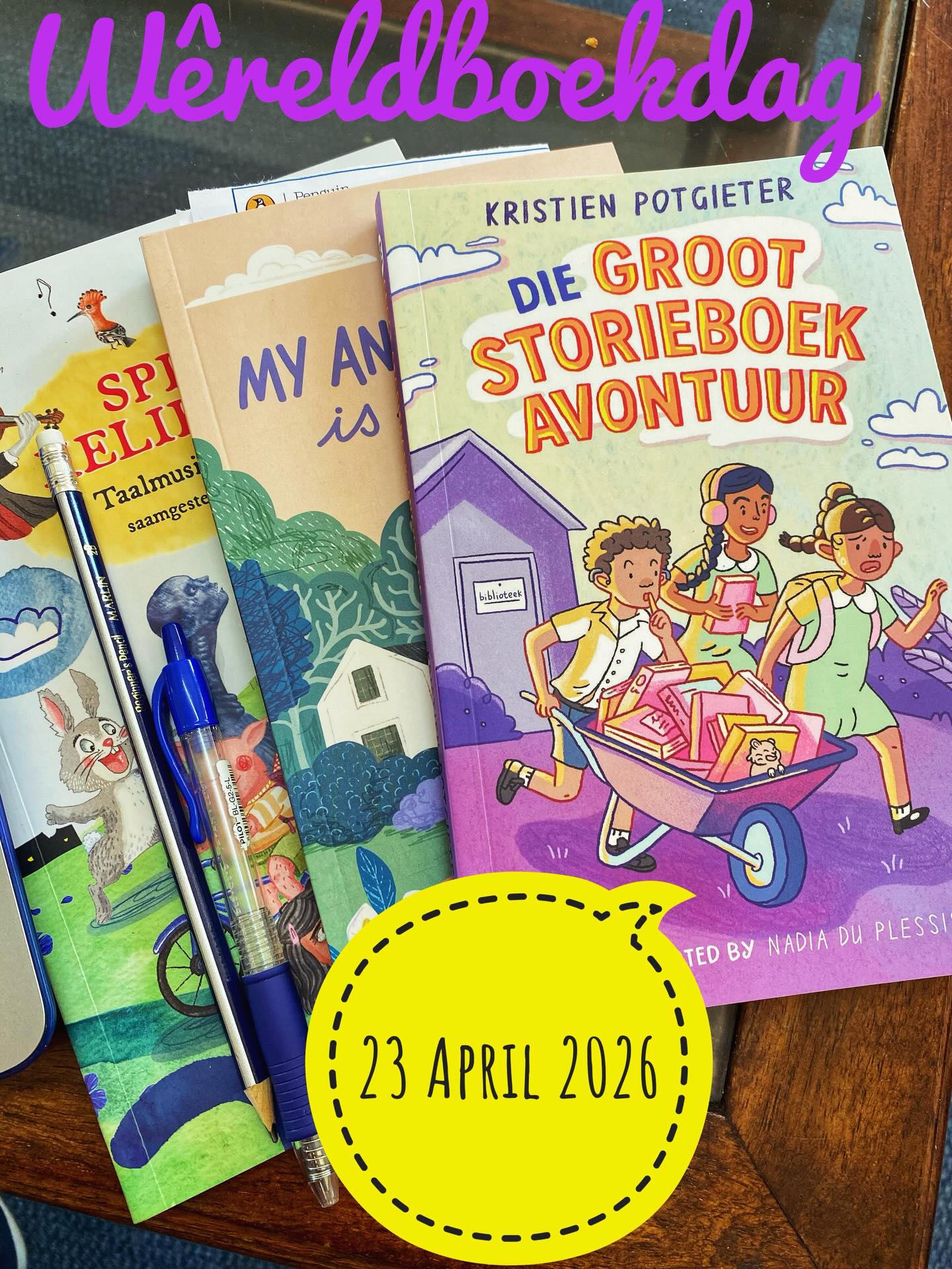 Dis wêreldboekdag!  Baie dankie vir hierdie lekker leesboeke @penguinbookssouthafrica @penguinkidssa